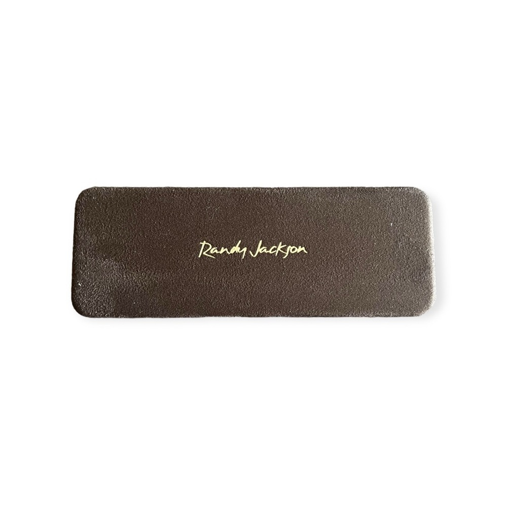 Randy Jackson brown case hard eyeglasses case